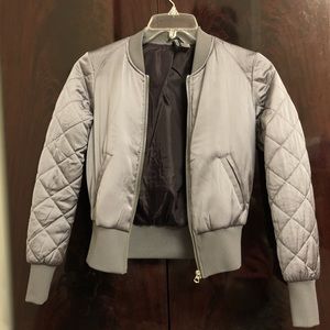 H&M Bomber jackets silver